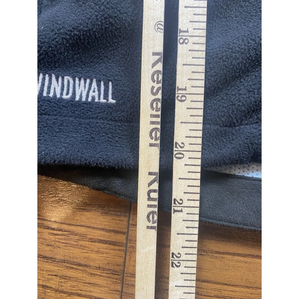 The North Face WindWall Fleece‎ Vest Mens Small Black Full Zip Outdoor Hiking